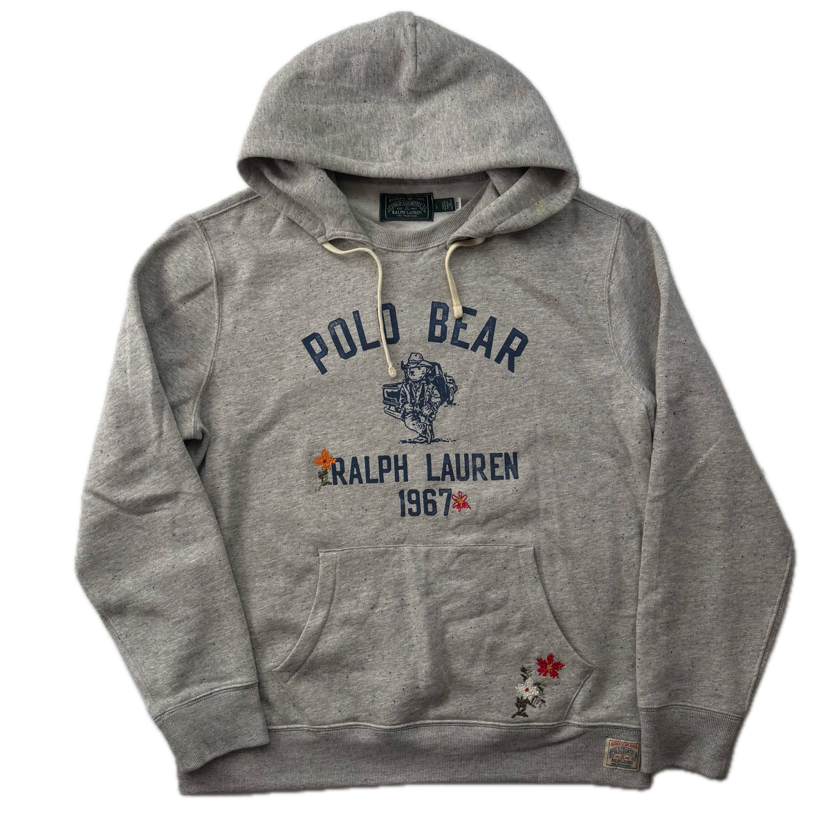 Polo Country Grey Bear Hoodie - L