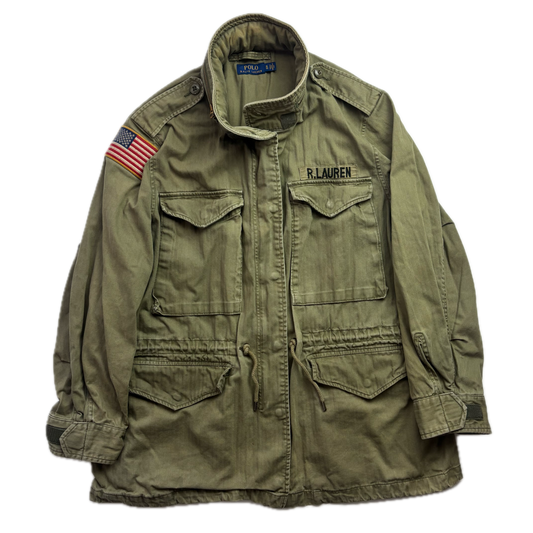 Polo Ralph Lauren Green Army Military Field Jacket - XL