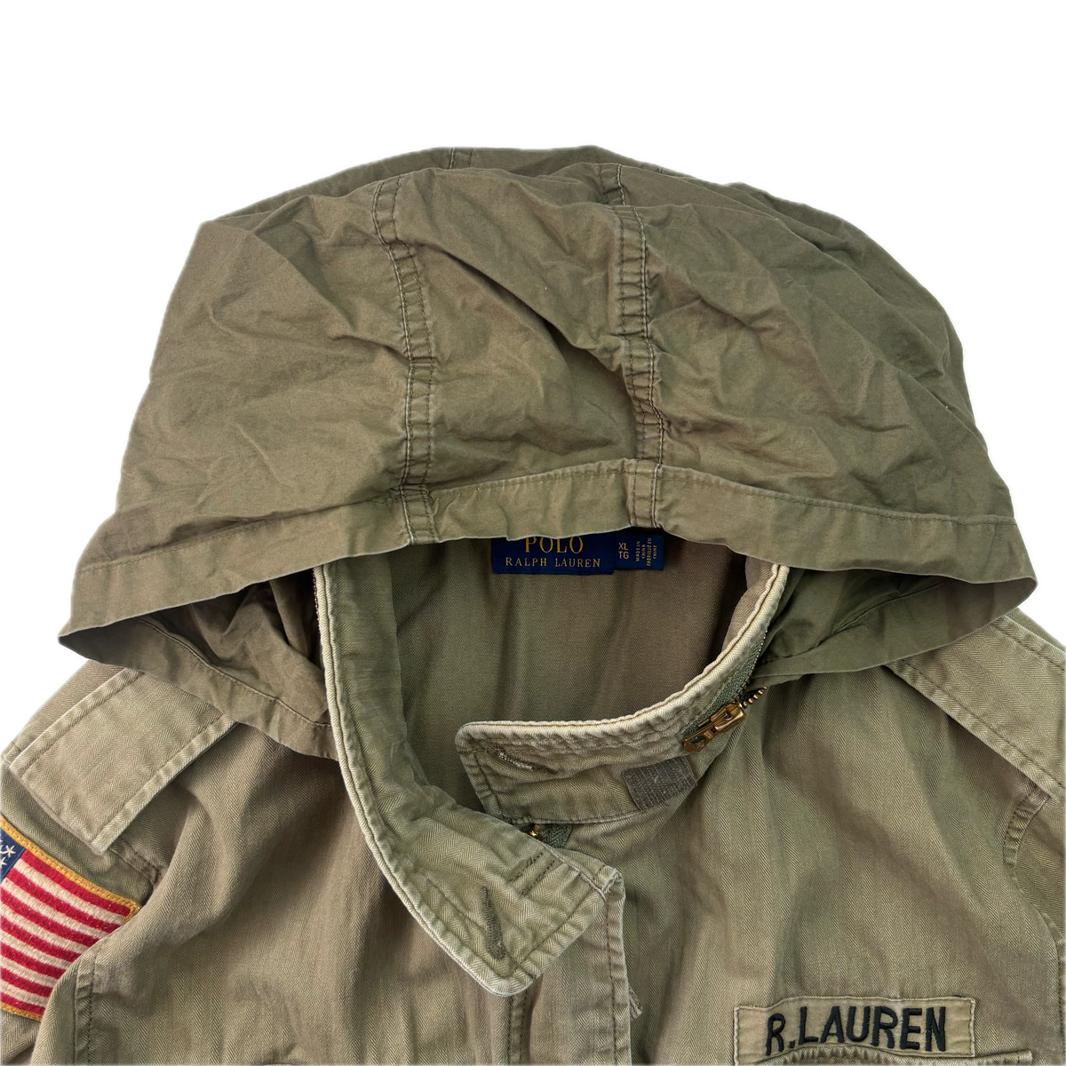 Polo Ralph Lauren Green Army Military Field Jacket - XL