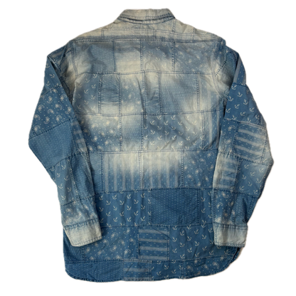 Polo Ralph Lauren Indigo Patchwork Shirt - M