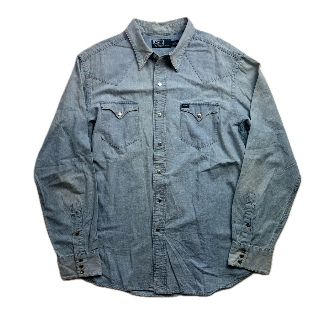 Polo Ralph Lauren Wild West Show Chambray Shirt Indian Head Denim -  XL