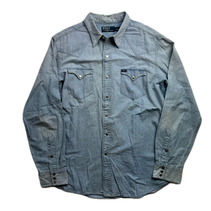 Polo Ralph Lauren Wild West Show Chambray Shirt Indian Head Denim -  XL