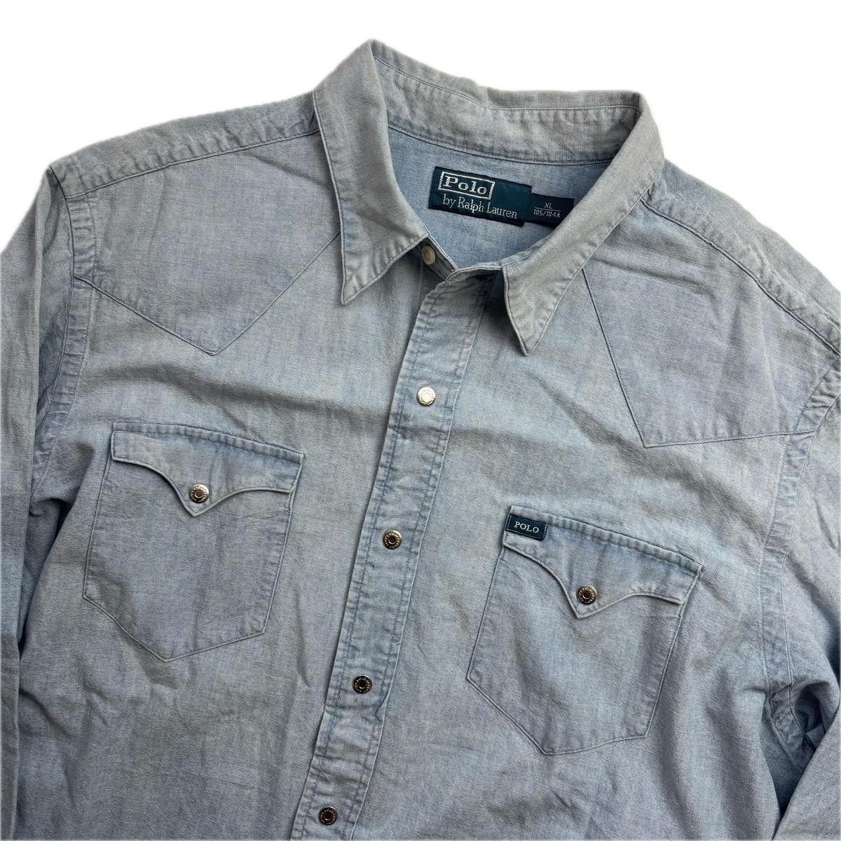 Polo Ralph Lauren Wild West Show Chambray Shirt Indian Head Denim -  XL