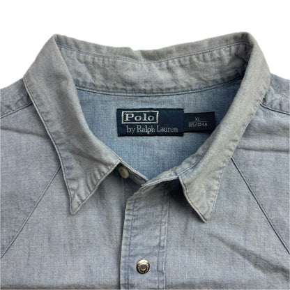 Polo Ralph Lauren Wild West Show Chambray Shirt Indian Head Denim -  XL