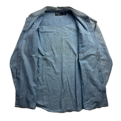 Polo Ralph Lauren Wild West Show Chambray Shirt Indian Head Denim -  XL