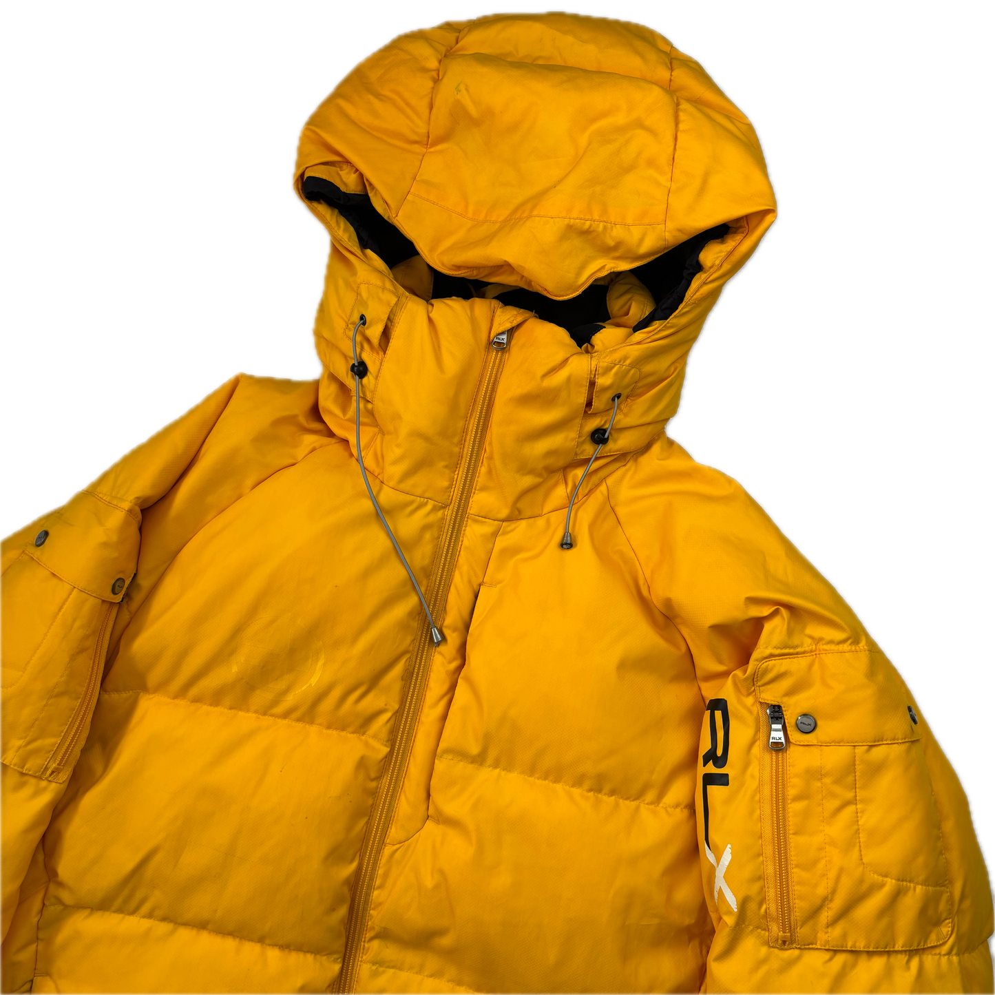 RLX Ralph Lauren Yellow Puffer Jacket Down Coat  - L