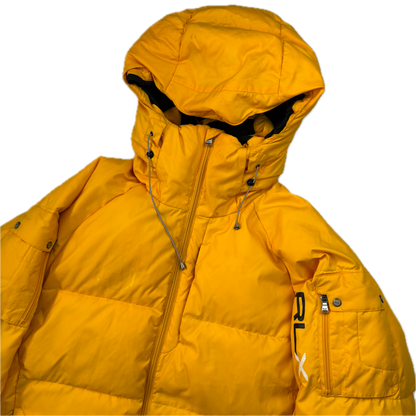 RLX Ralph Lauren Yellow Puffer Jacket Down Coat  - L