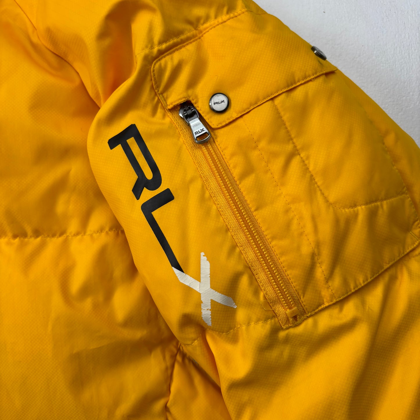 RLX Ralph Lauren Yellow Puffer Jacket Down Coat  - L