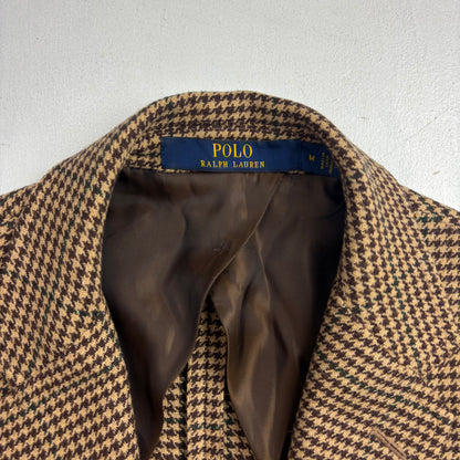 Polo Ralph Lauren Houndstooth Tweed Blazer Sports Coat (Polyester Wool Elastane) - M