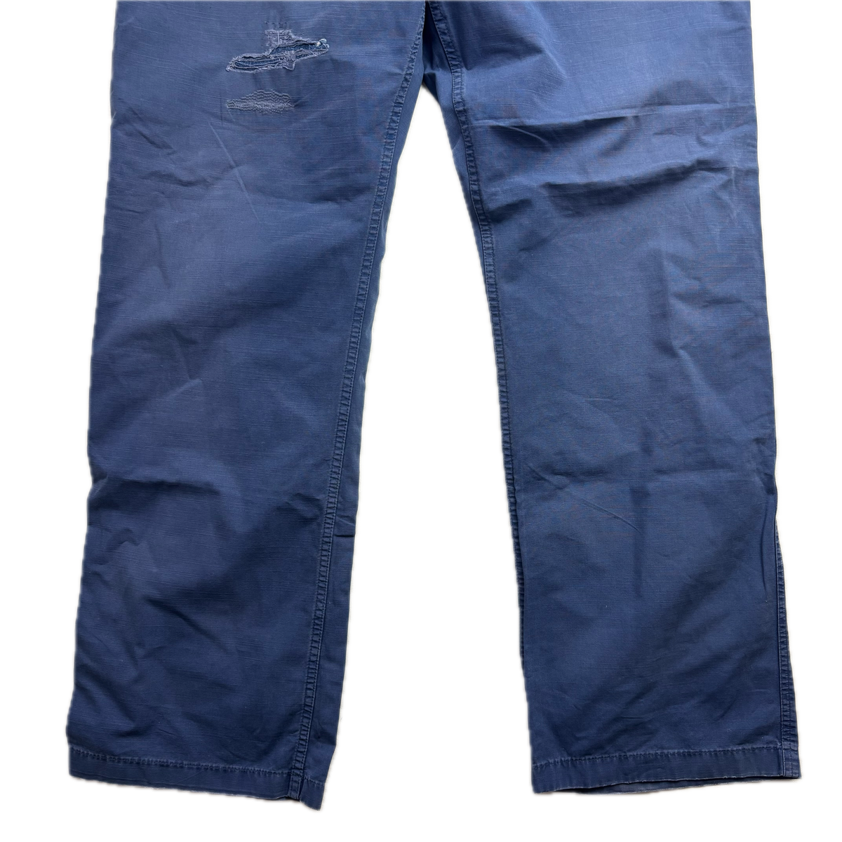 Polo Ralph Lauren Distressed Blue French Workwear Trouser Canvas Classic Fit Pants - 34x34