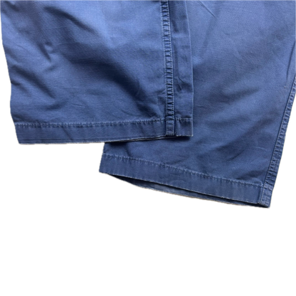 Polo Ralph Lauren Distressed Blue French Workwear Trouser Canvas Classic Fit Pants - 34x34