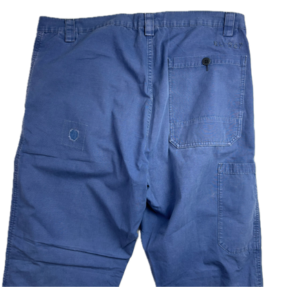Polo Ralph Lauren Distressed Blue French Workwear Trouser Canvas Classic Fit Pants - 34x34