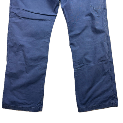 Polo Ralph Lauren Distressed Blue French Workwear Trouser Canvas Classic Fit Pants - 34x34