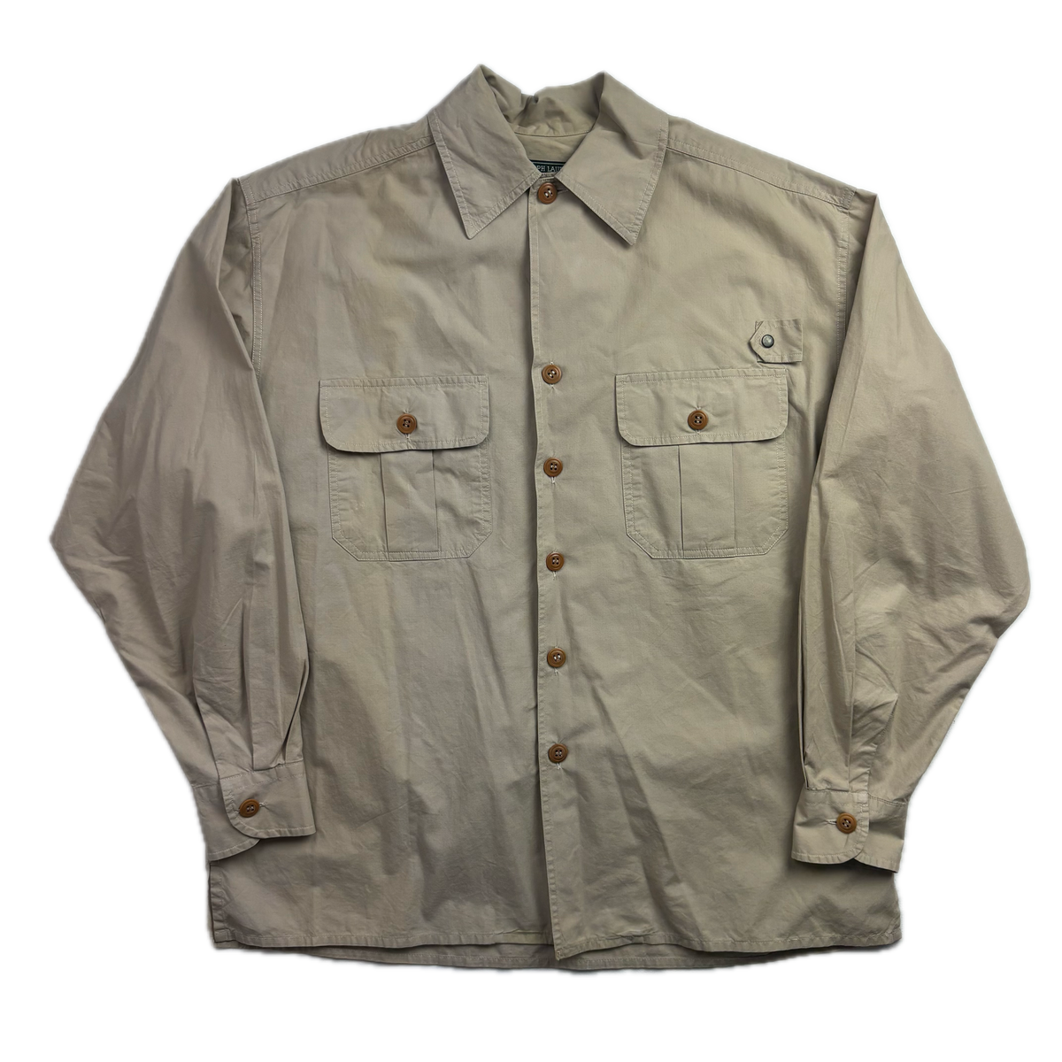 Polo Country 80s Beige Utility Work Shirt - 8