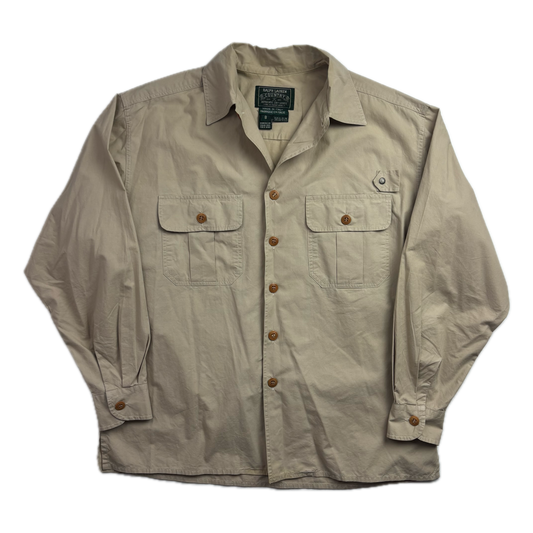 Polo Country 80s Beige Utility Work Shirt - 8