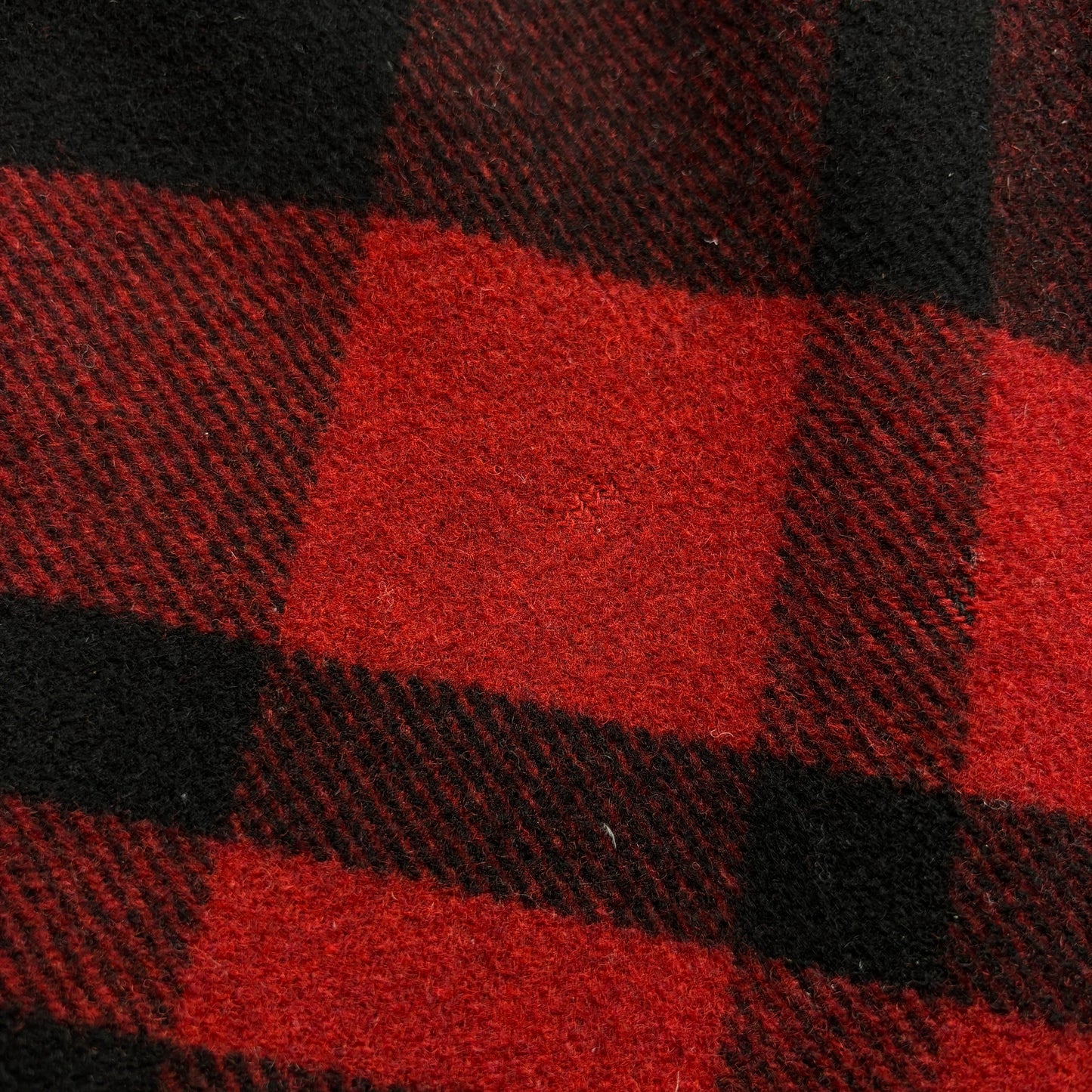 Polo Country Red Buffalo Plaid Wool Barn Jacket Shearling Collar - M