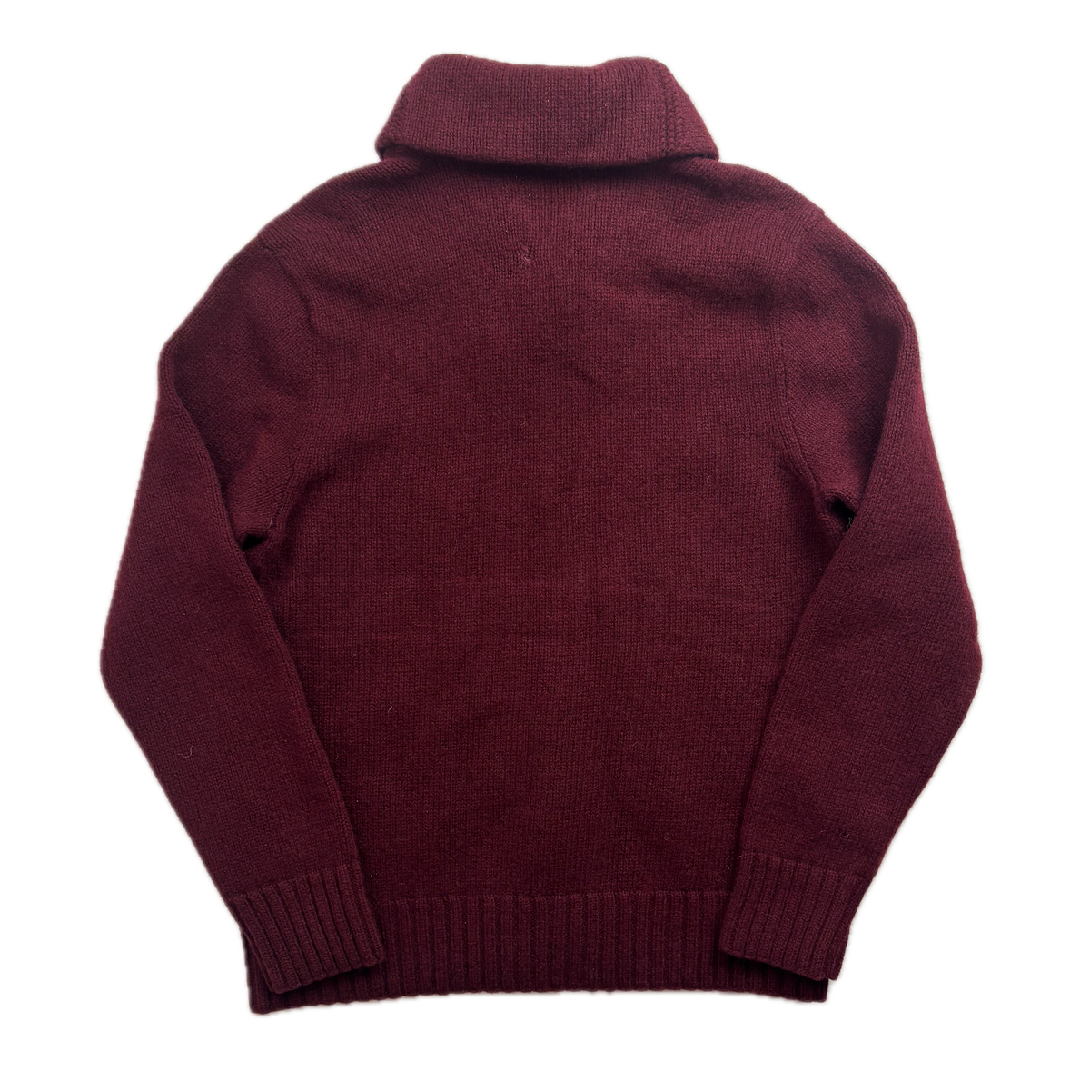 Polo Ralph Lauren Hand Knit Pheasant Dog Hunting Jumper Shawl Neck Sweater (Wool) - L (M)