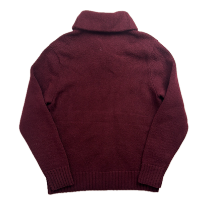 Polo Ralph Lauren Hand Knit Pheasant Dog Hunting Jumper Shawl Neck Sweater (Wool) - L (M)