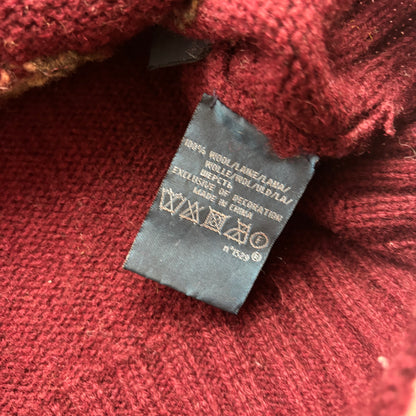 Polo Ralph Lauren Hand Knit Pheasant Dog Hunting Jumper Shawl Neck Sweater (Wool) - L (M)
