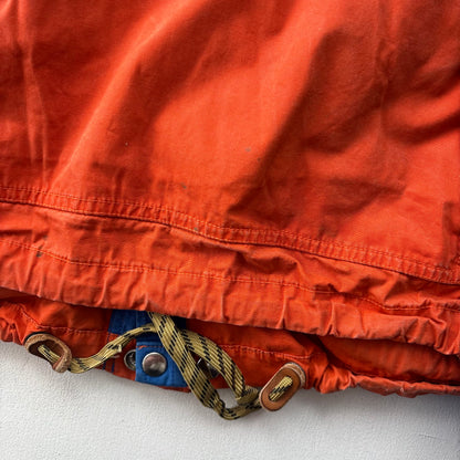 Polo Ralph Lauren Orange Blue Mountain Parka Jacket Hooded - M
