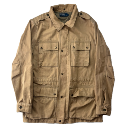 Polo Ralph Lauren Beige Tan Utility Jacket Military - L