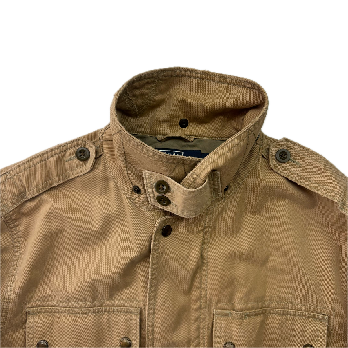 Polo Ralph Lauren Beige Tan Utility Jacket Military - L
