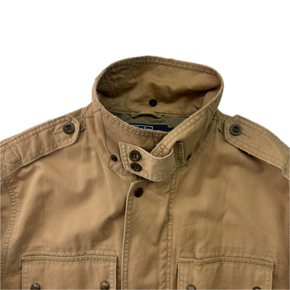 Polo Ralph Lauren Beige Tan Utility Jacket Military - L