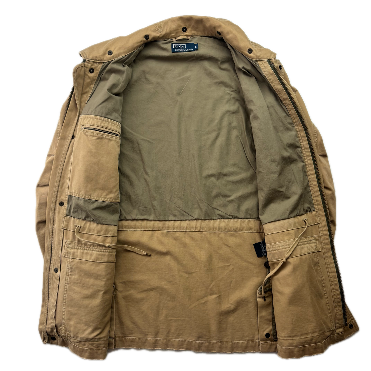 Polo Ralph Lauren Beige Tan Utility Jacket Military - L