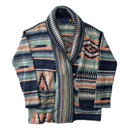 Polo Ralph Lauren Aztec Patchwork Cardigan Southwestern - S