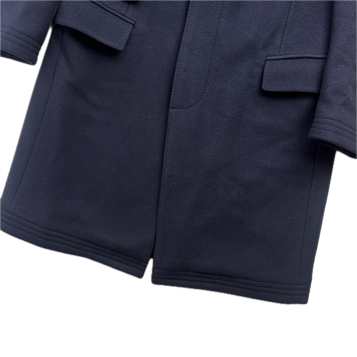 Ralph Lauren Purple Label Navy Kent Paddock Coat Overcoat (Wool) - 38R