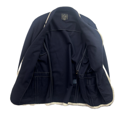 Polo Ralph Lauren Navy Rowing Crest Sports Jacket Blazer (Wool Cotton Nylon)  - 44R