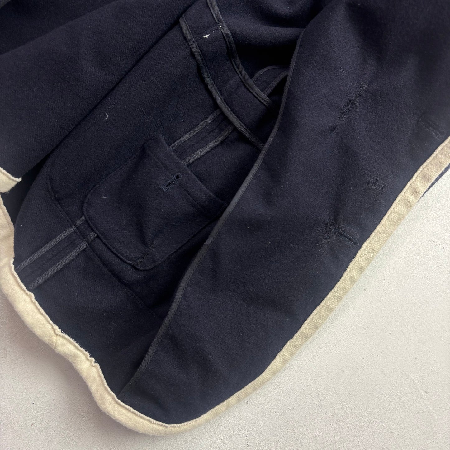 Polo Ralph Lauren Navy Rowing Crest Sports Jacket Blazer (Wool Cotton Nylon)  - 44R