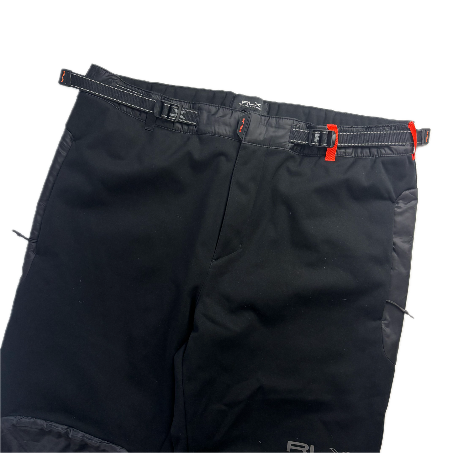 RLX Black Hybrid Trousers Fleece Lined Joggers - L