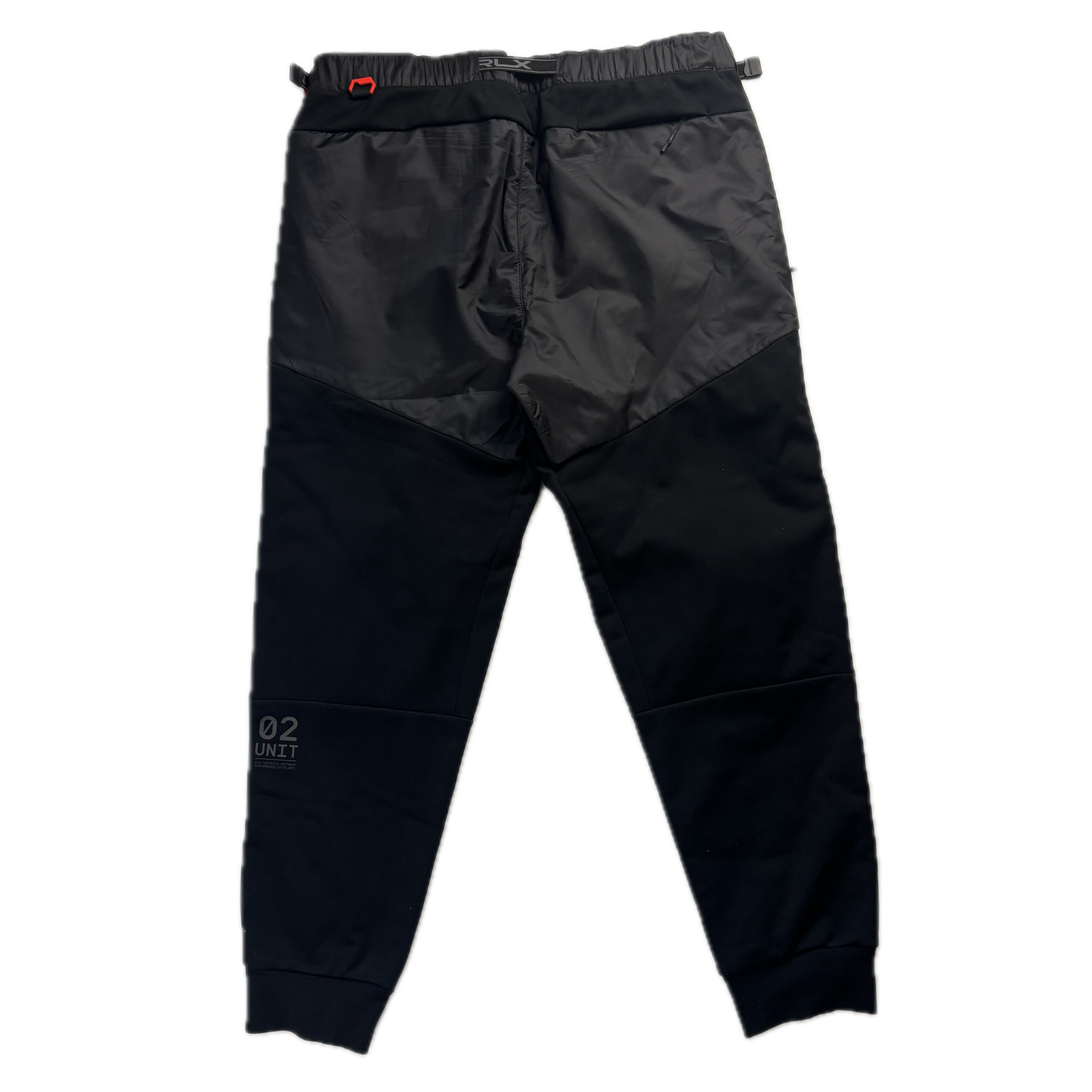 RLX Black Hybrid Trousers Fleece Lined Joggers - L