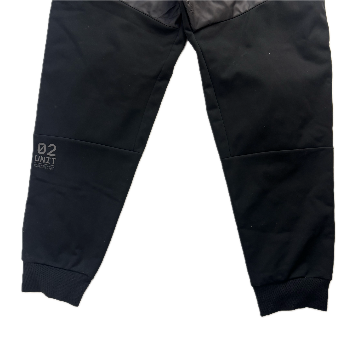 RLX Black Hybrid Trousers Fleece Lined Joggers - L