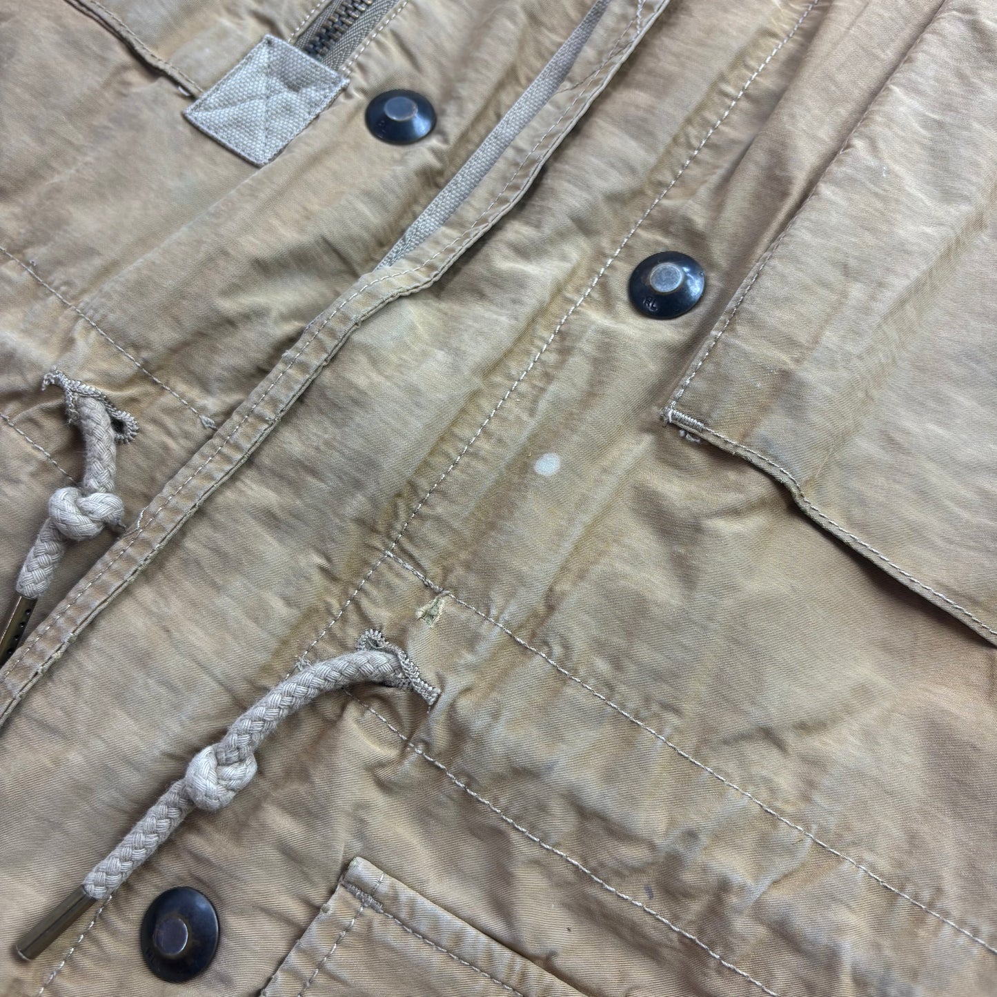 Polo Ralph Lauren 2 in 1 Tan Utility Jacket with Quilted Liner - XL