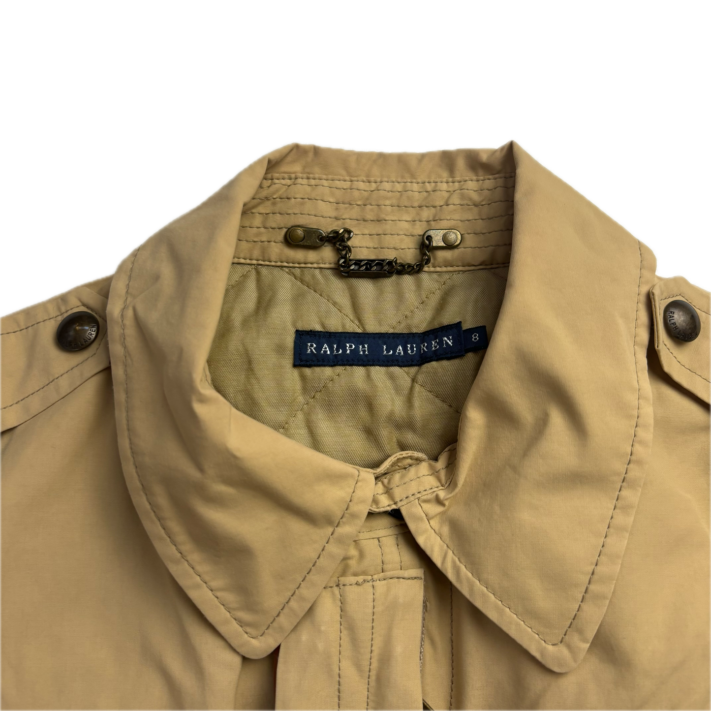 Ralph Lauren Tan Safari Jacket Belted - 8