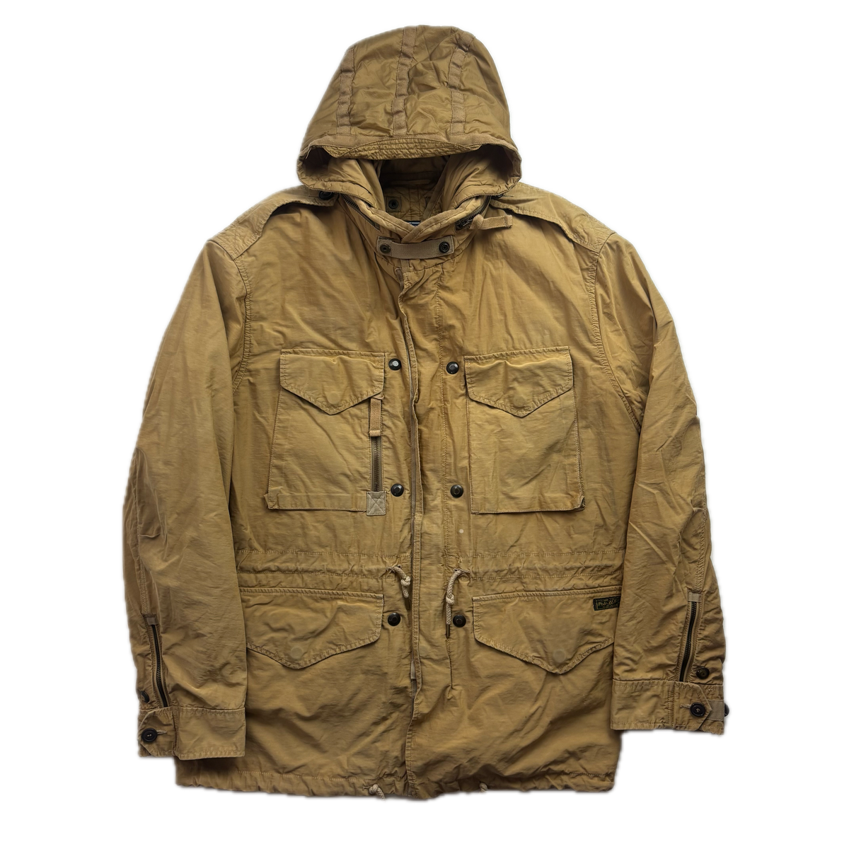 Polo Ralph Lauren 2 in 1 Tan Utility Jacket with Quilted Liner - XL