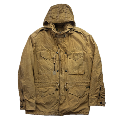 Polo Ralph Lauren 2 in 1 Tan Utility Jacket with Quilted Liner - XL