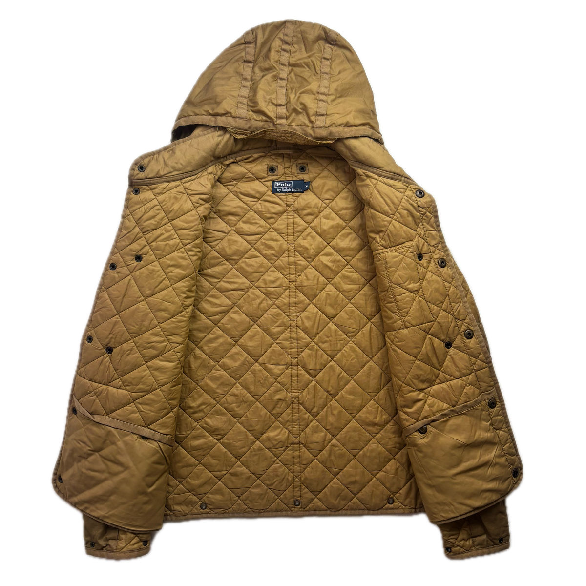 Polo Ralph Lauren 2 in 1 Tan Utility Jacket with Quilted Liner - XL
