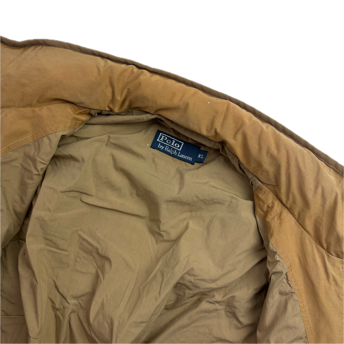 Polo Ralph Lauren 2 in 1 Tan Utility Jacket with Quilted Liner - XL