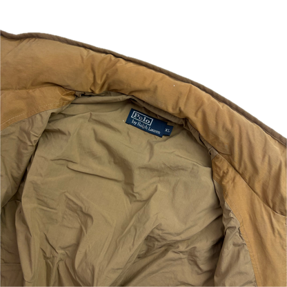 Polo Ralph Lauren 2 in 1 Tan Utility Jacket with Quilted Liner - XL