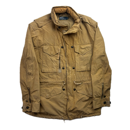 Polo Ralph Lauren 2 in 1 Tan Utility Jacket with Quilted Liner - XL
