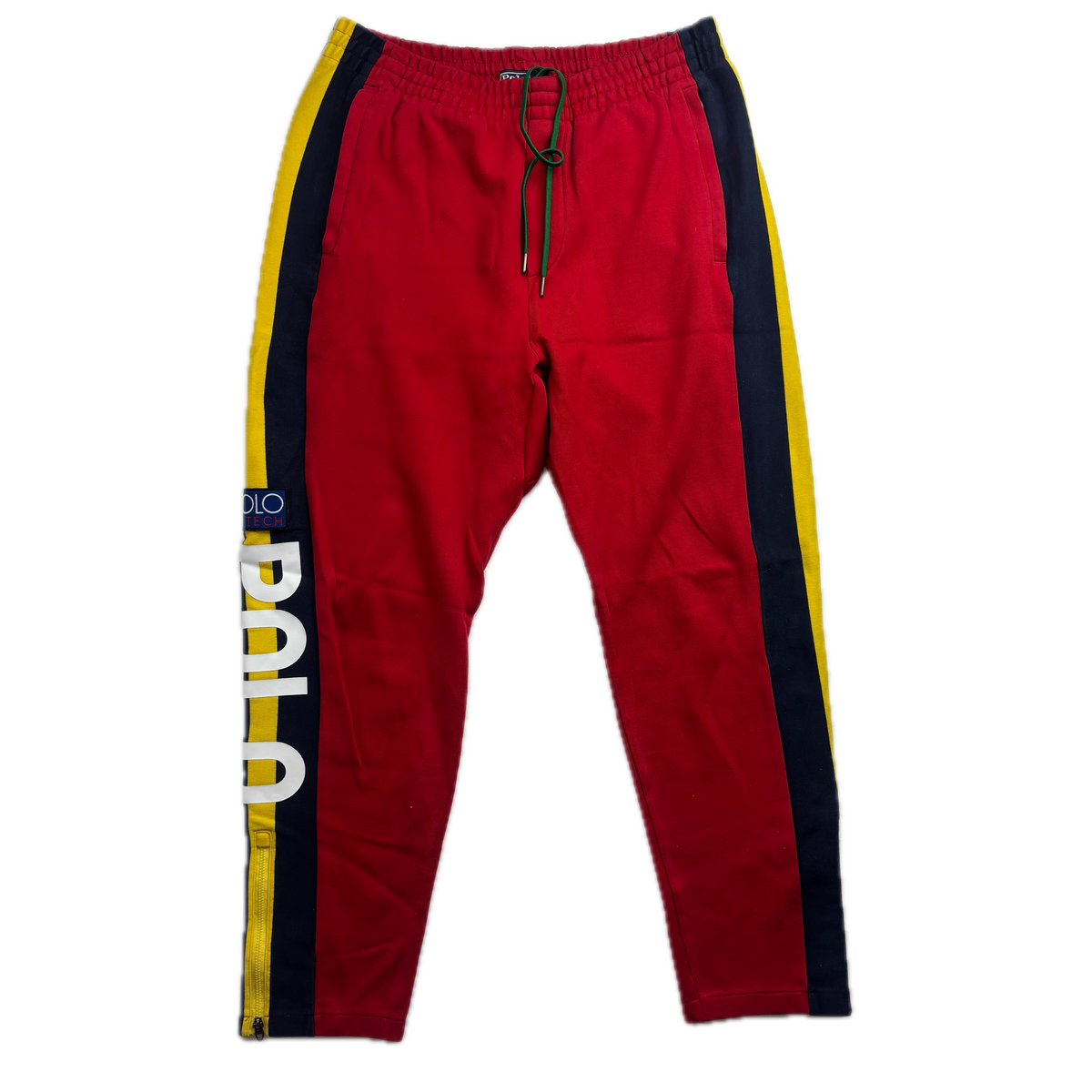 Polo Hi-Tech Red Joggers Track Pants Retro - L