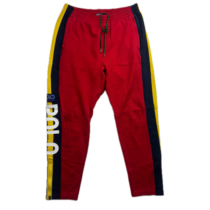 Polo Hi-Tech Red Joggers Track Pants Retro - L