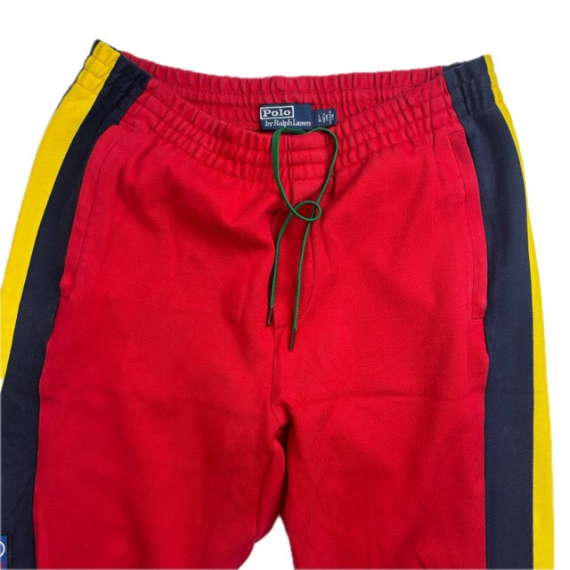 Polo Hi-Tech Red Joggers Track Pants Retro - L