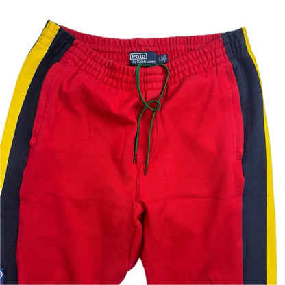 Polo Hi-Tech Red Joggers Track Pants Retro - L