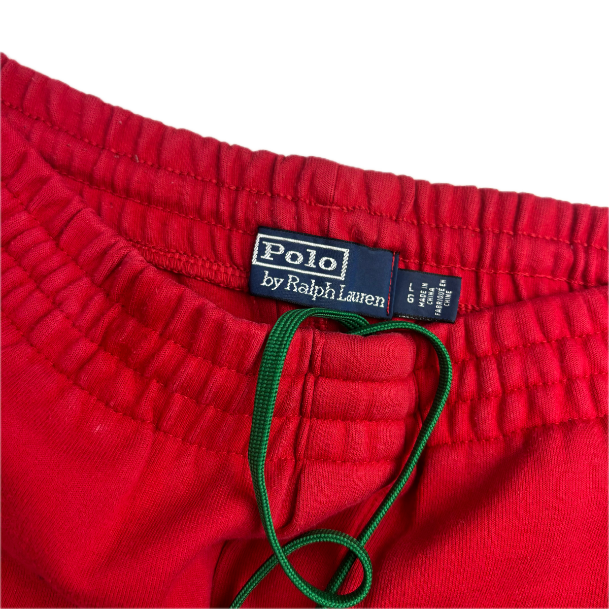 Polo Hi-Tech Red Joggers Track Pants Retro - L