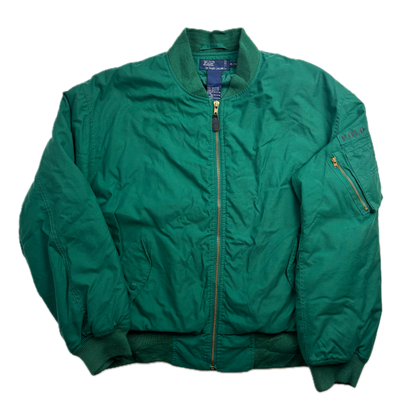 Polo Ralph Lauren 90s Green MA-1 Bomber Jacket - XL