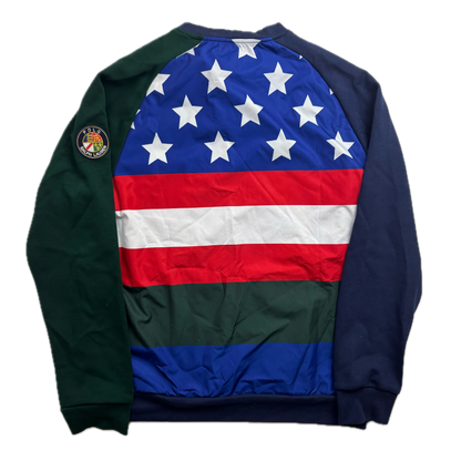 Polo Ralph Lauren Retro Suicide Ski Cookie Patch Hybrid Sweatshirt - M